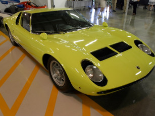 Картинка lamborghini miura p400 автомобили выставки уличные фото