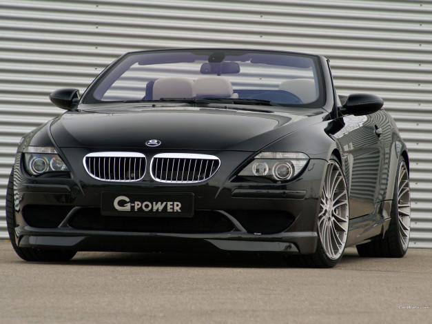 Обои картинки фото bmw, power, m6, hurricane, convertible, 2008, автомобили