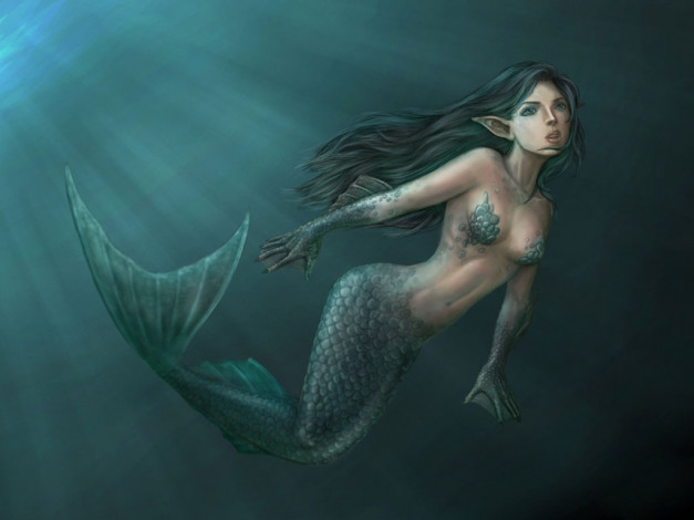 Обои картинки фото фэнтези, русалки