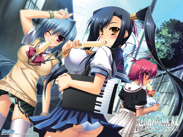 Обои картинки фото аниме, koihime, musou