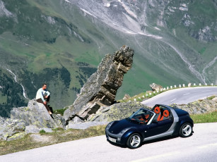 Картинка smart roadster автомобили