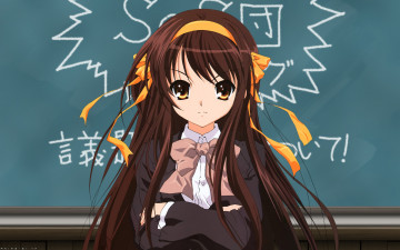 Картинка аниме the melancholy of haruhi suzumiya