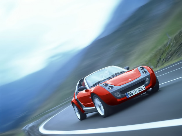 Обои картинки фото smart, roadster, автомобили