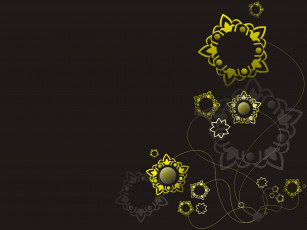 Картинка векторная графика цветы круги