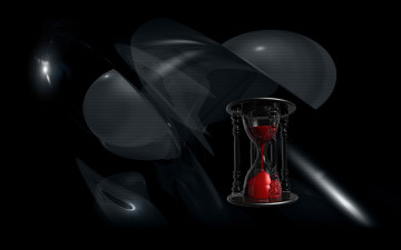 Картинка 3д графика другое кровь песочные часы