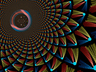 Картинка 3д графика fractal фракталы цвета узор