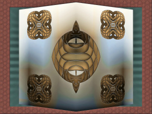 Картинка 3д графика fractal фракталы узор цвета фон