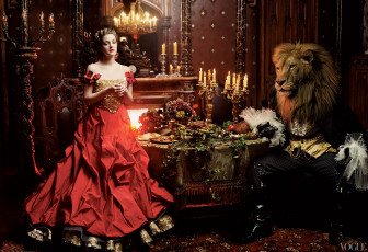 Картинка Drew+Barrymore by annie leibovitz девушки свечи лев платье актриса