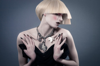 Картинка -Unsort+Креатив девушки unsort креатив ожерелье стрижка каре