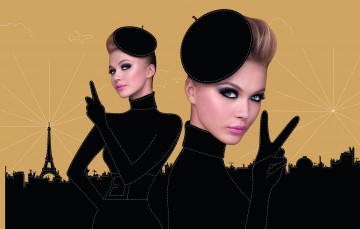 Картинка -Unsort+Креатив девушки unsort креатив берет