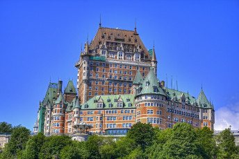 Картинка города дворцы замки крепости квебек канада