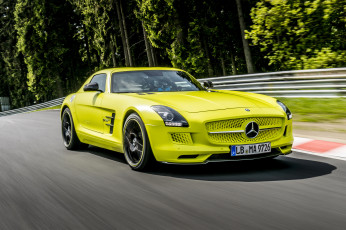 Картинка 2013 mercedes benz sls amg electric drive автомобили