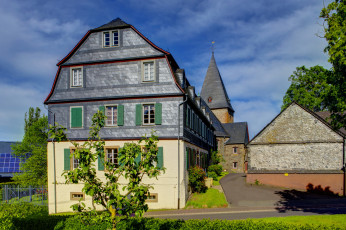 Картинка германия хоттенбах города улицы площади набережные дома улица