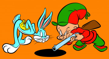 обоя мультфильмы, looney, tunes, bugs, bunny