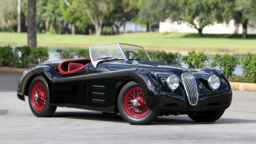 Картинка jaguar xk120 автомобили land rover ltd великобритания