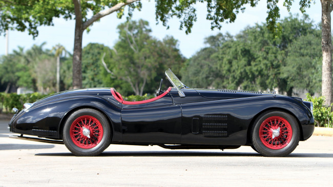 Обои картинки фото jaguar, xk120, автомобили, land, rover, ltd, великобритания