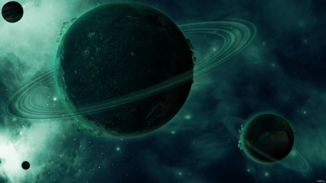 Обои картинки фото космос, арт, планеты