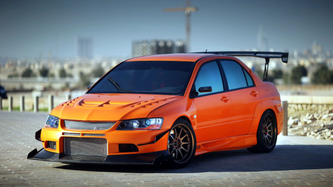 Обои картинки фото mitsubishi, lancer, evolution, автомобили, токио, Япония, group