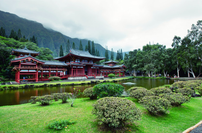 Обои картинки фото города, буддистские, другие, храмы, гавайи, долина, храмов