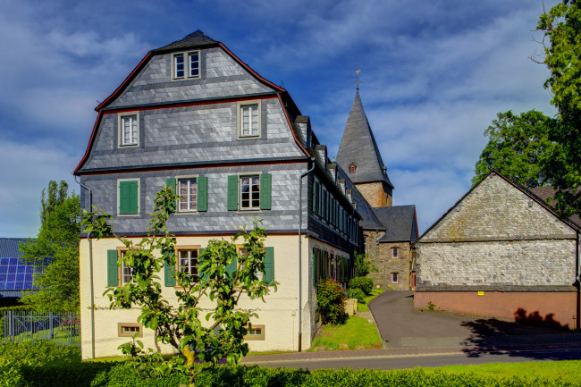 Обои картинки фото германия, хоттенбах, города, улицы, площади, набережные, дома, улица