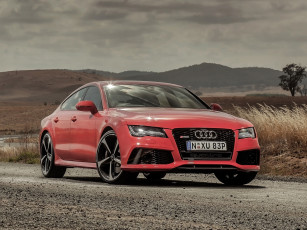 Картинка автомобили audi красный 2014г au-spec sportback rs 7