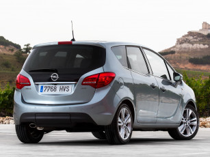 обоя автомобили, opel, 2014г, b, meriva, серый