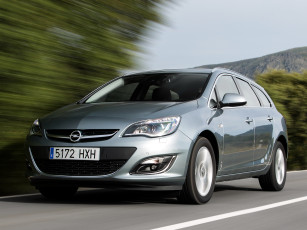 Картинка автомобили opel astra sports tourer j серый