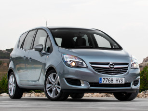 обоя автомобили, opel, meriva, b, серый, 2014г