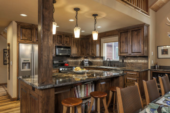 Картинка интерьер кухня мебель