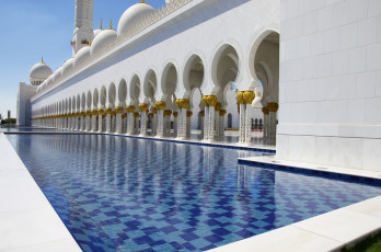 Картинка города абу-даби+ оаэ мечеть