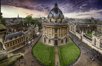 Картинка оксфорд+ англия города -+улицы +площади +набережные библиотека здание улица