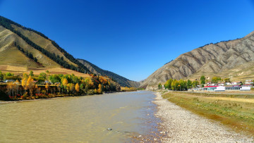 Картинка природа реки озера холмы река