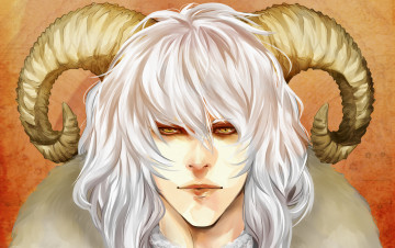 Картинка фэнтези демоны взгляд рога демон