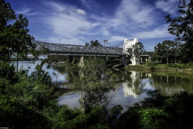 Обои картинки фото города, - мосты, мост, природа, деревья, небо, пейзаж