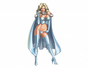 Картинка рисованное комиксы плащ улыбка взгляд фон девушка