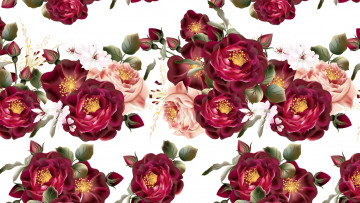 Картинка рисованное цветы фон лепестки