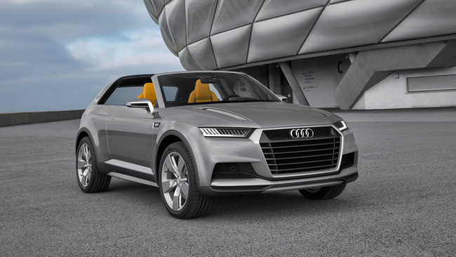 Обои картинки фото audi crosslane coupe concept 2012, автомобили, audi, металлик, coupe, crosslane, серебристая, 2012, concept