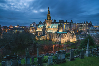 Картинка glasgow+necropolis города -+панорамы обзор