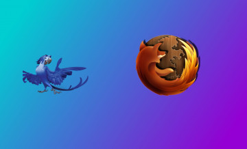 обоя компьютеры, mozilla firefox, фон, логотип