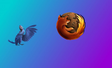 обоя компьютеры, mozilla firefox, фон, логотип