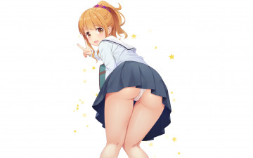 Картинка аниме eromanga-sensei девушка фон взгляд