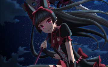 Картинка аниме gate rory mercury jieitai kanochi nite kaku tatakaeri