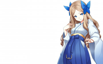 Картинка аниме kantai+collection девушка фон взгляд