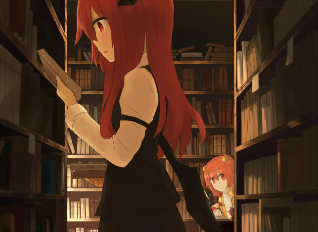 Обои картинки фото аниме, touhou, девушка, взгляд, фон