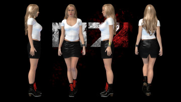 Картинка 3д+графика фантазия+ fantasy фон взгляд девушки