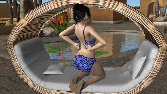 Обои картинки фото 3д графика, люди , people, фон, взгляд, девушка