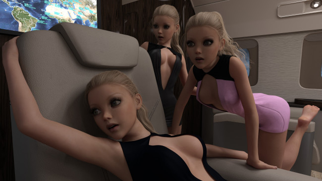 Обои картинки фото 3д графика, люди , people, взгляд, фон, девушки