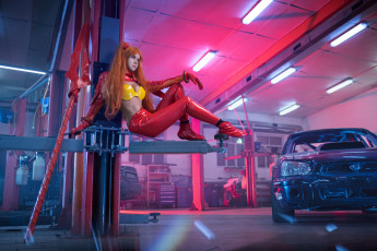 обоя автомобили, -авто с девушками, косплей, cosplay