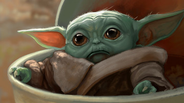 Картинка рисованное кино +мультфильмы baby yoda