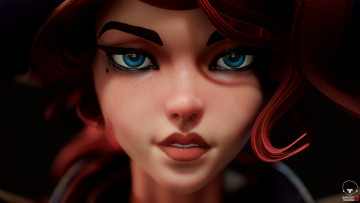 Картинка видео+игры league+of+legends miss fortune лицо девушка рыжая